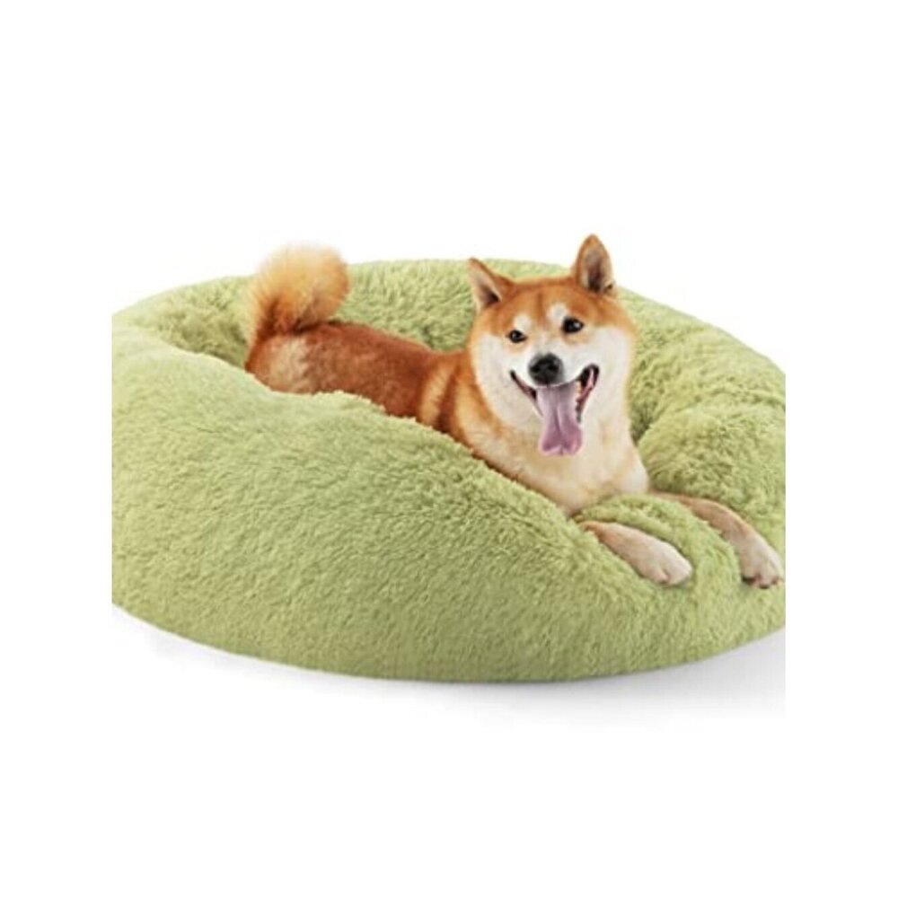Stylish Donut Pet Bed Medium Dogs Washable Anti-Slip Base